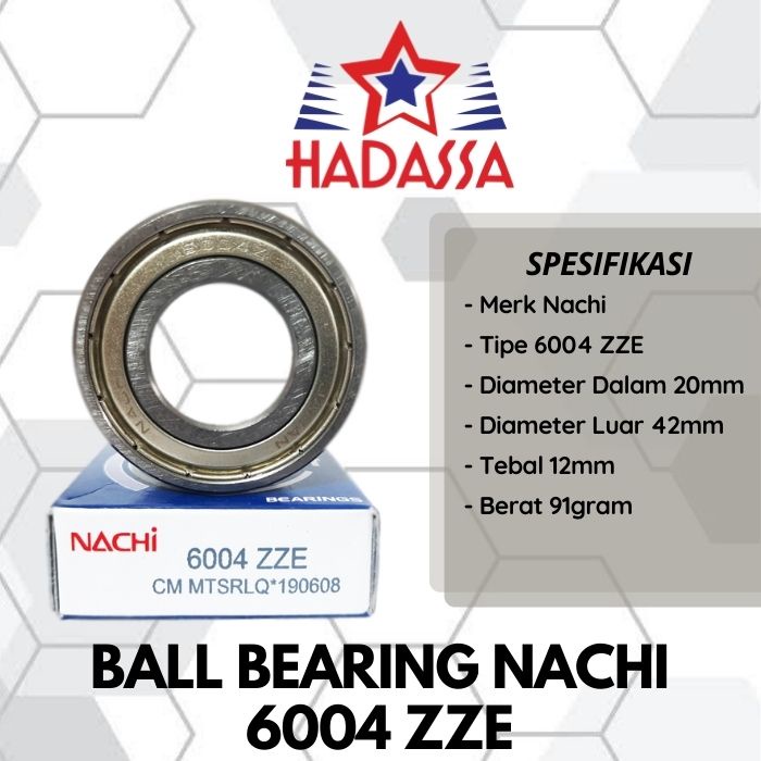 Ball Bearing Nachi 6004 ZZE