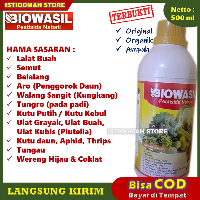 PROMO COD BIOWASIL 500ml Pupuk Cair Obat Lalat Buah untuk Cabe - Obat Lalat Buah pada Tanaman Cabe - Obat Lalat Buah Cabai Cabe Paling Ampuh - Obat Insektisida Pembasmi Lalat Buah Cabe - Obat Paling Ampuh Untuk Lalat Buah Cabe TERLARIS