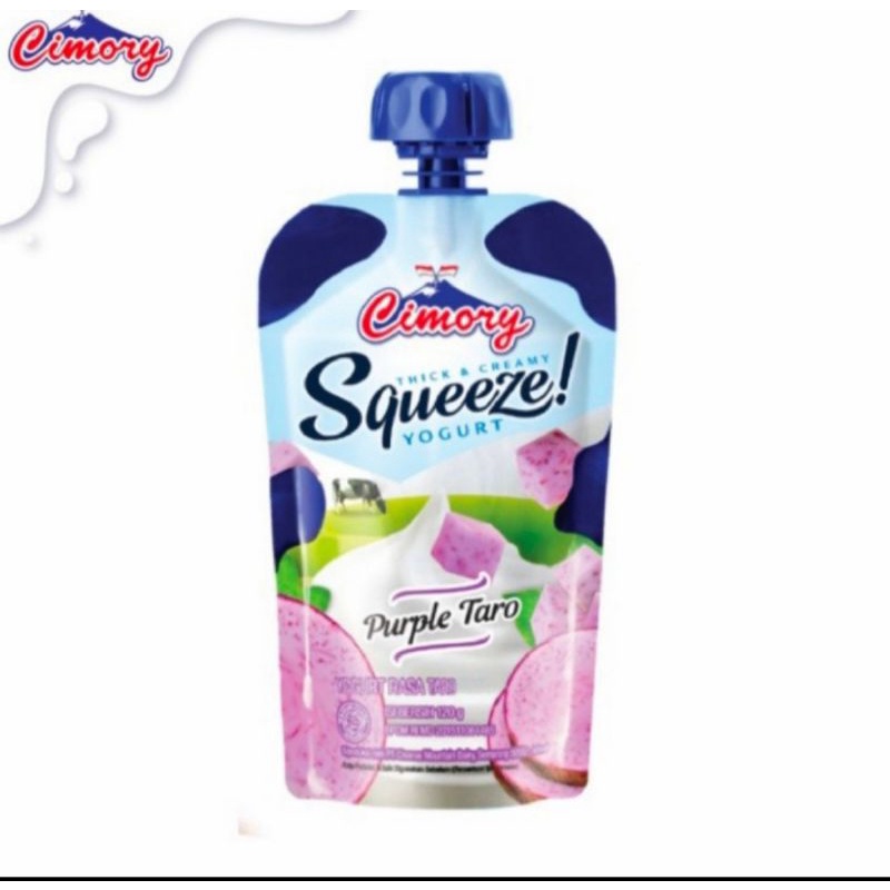 Cimory squeeze yogurt purple taro 120gr