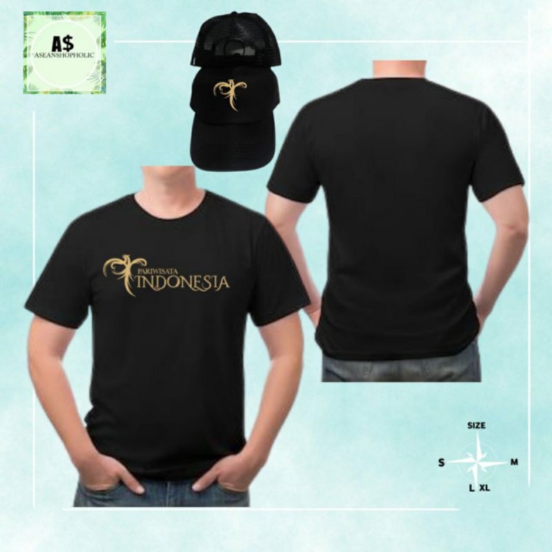 kaos baju pariwisata indonesia fre topi