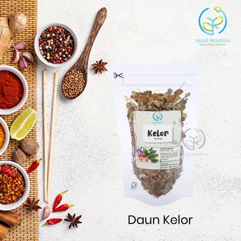 

Teh Daun Kelor Kering / Moringa Oleifera / isikeranjangmu akarrempah