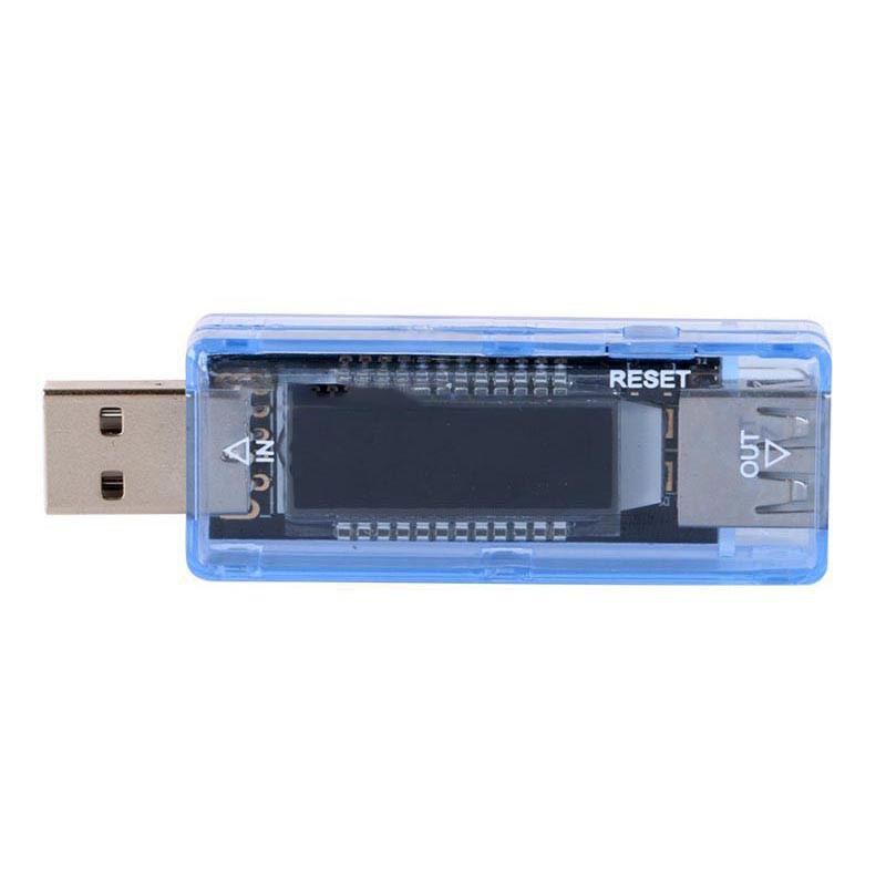 USB Detektor Pengukur Tegangan Voltase dan Baterai Tester - KWS-V20 - OMUAD3BL Blue