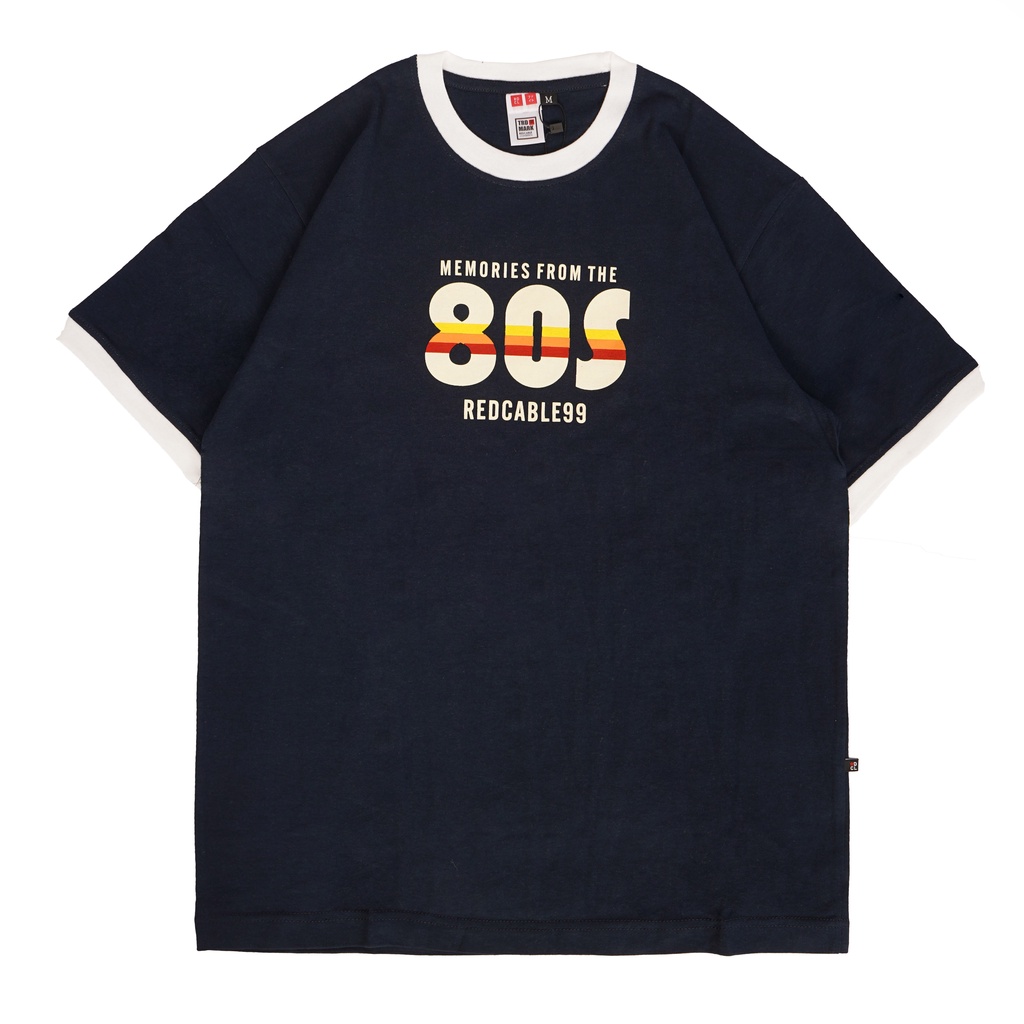 Redcable T-shirt - 80s Navy