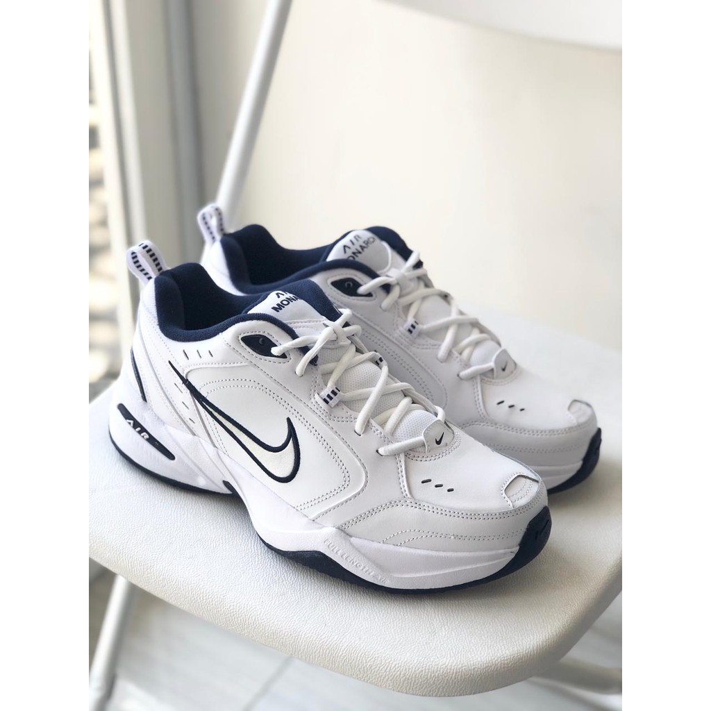 white nike air monarch