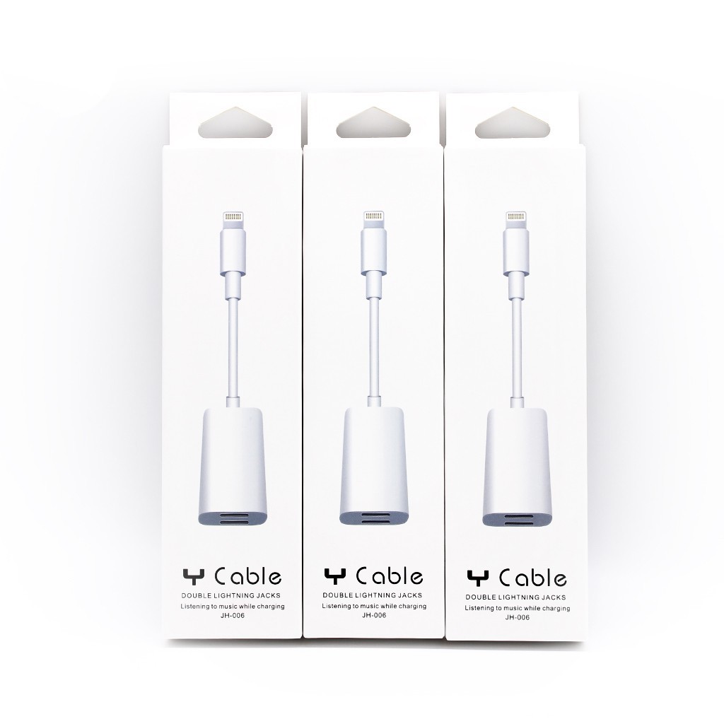 JACK ADAPTER DUAL LIGHTNING Y CABLE CONVERTER