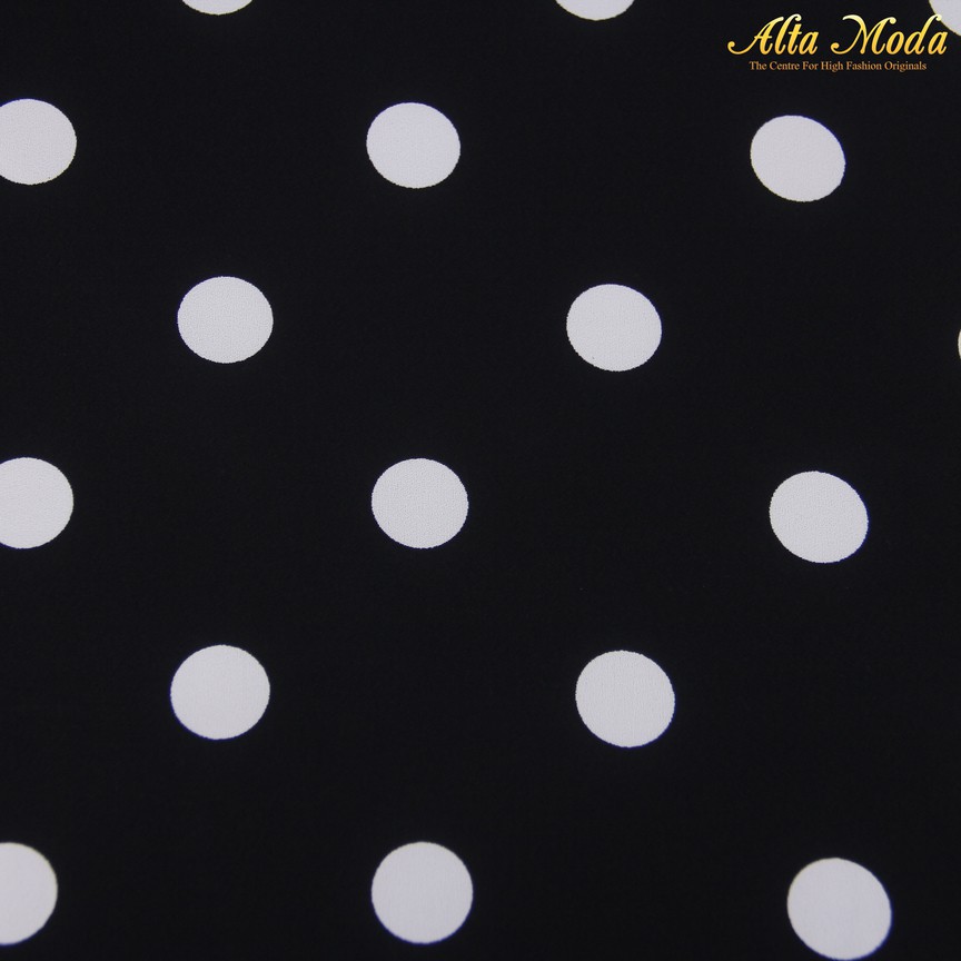 

Alta Moda Heavy Cady Stretch Zara Hitam Polkadot Putih (0.5)
