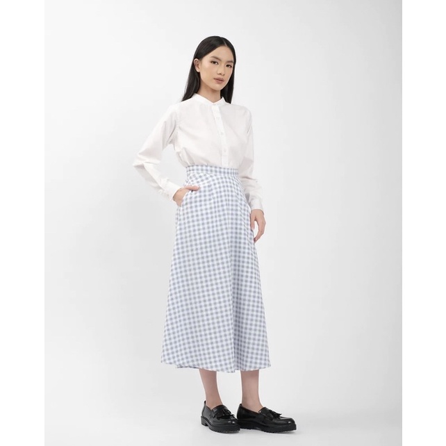 FLUTTER SKIRT BLUE THENBLANK