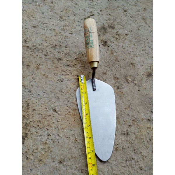 cetok stenlis anti karat ukuran 20cm cetok bangunan