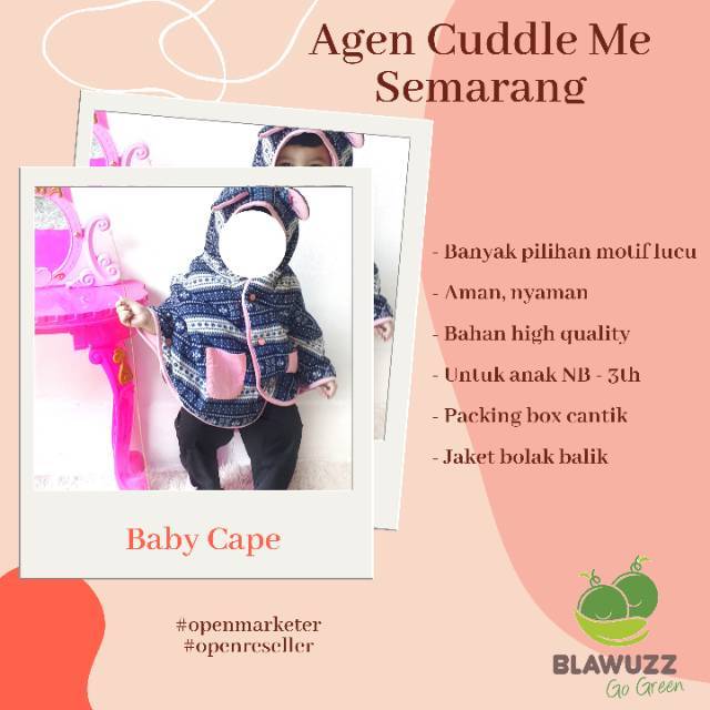 CuddleMe BabyCape Jaket Bayi Balita SNI Nyaman BERGARANSI -  Jaket anak Cuddleme