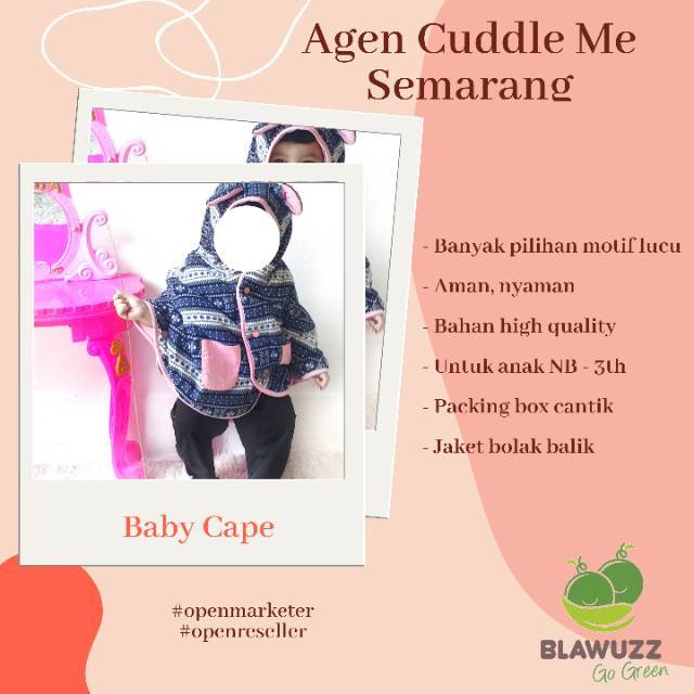 CuddleMe Baby Cape Jaket Bayi Balita SNI Nyaman Ergonomis BERGARANSI