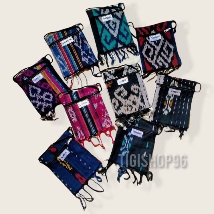 Tas Tenun Lombok / minibag tenun -+17cm X 22cm / tas tenun oleh oleh khas Lombok / Selempang mini te