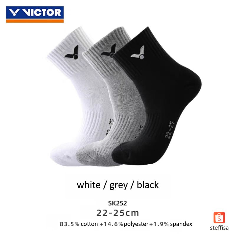 KAOS KAKI VICTOR | kaus kaki olahraga badminton bulu tangkis sport socks original new cewek cowok laki perempuan cod sk 163 158 252