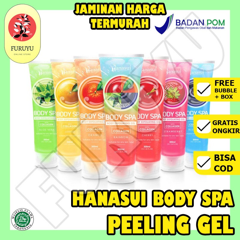 Hanasui Body Spa Peeling Gel / Peluntur Daki / BODYSPA NEW BPOM Original 100%