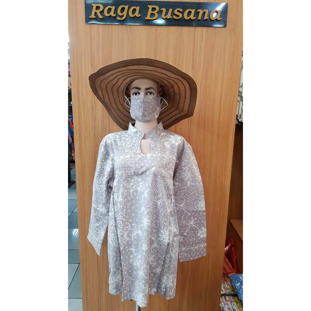 Batik Lasem Coklat Muda+masker(free)