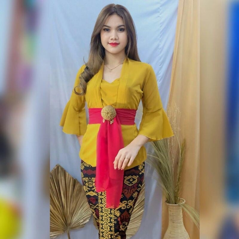 [SALE] KEBAYA BALI JADI SIFON RUMBAI POLOS (ATASAN KEBAYA SAJA) READY KIRIM INSTANT