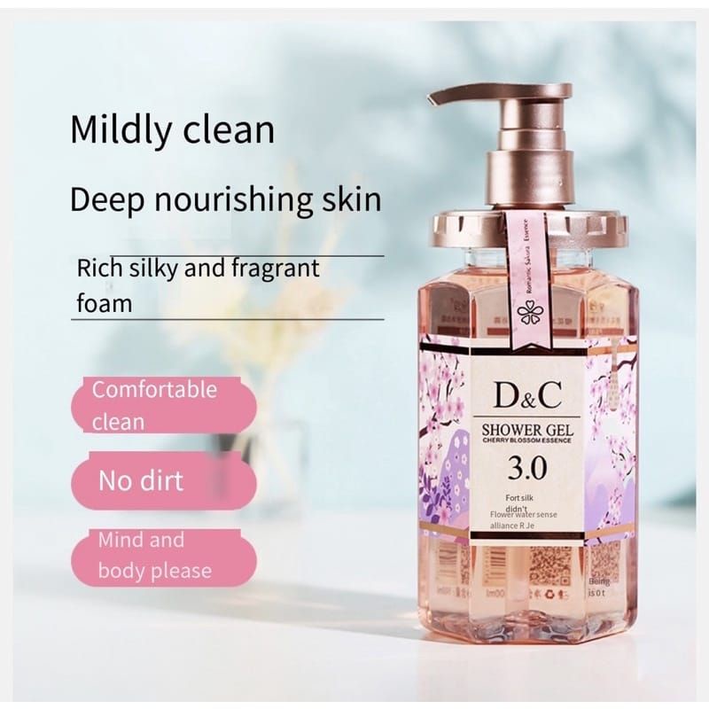 D&amp;C Cherry Blossom 500ml Perfume Body Wash Sabun Mandi Cair Fragrance Shower Gel