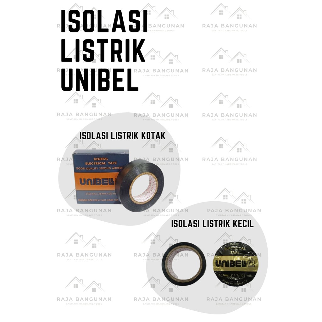 

ISOLASI UNIBELL KOTAK / SOLATIP UNIBELL HITAM 20 METER