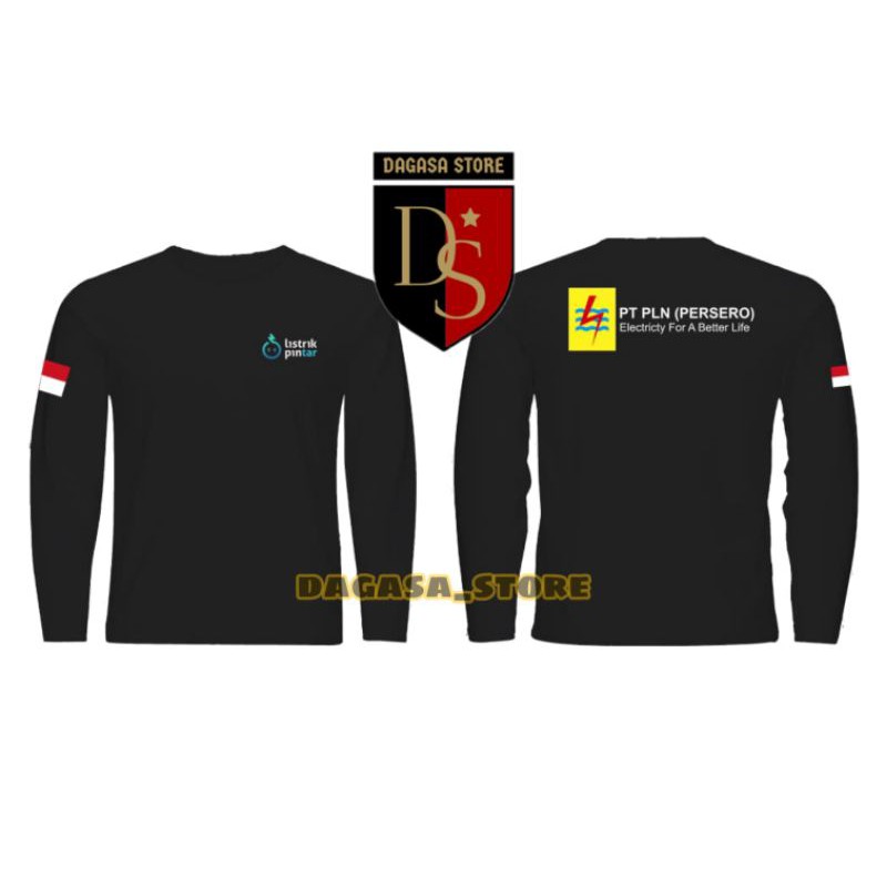 KAOS PANJANG PLN / T-SHIRT PLN PERSERO TERBARU