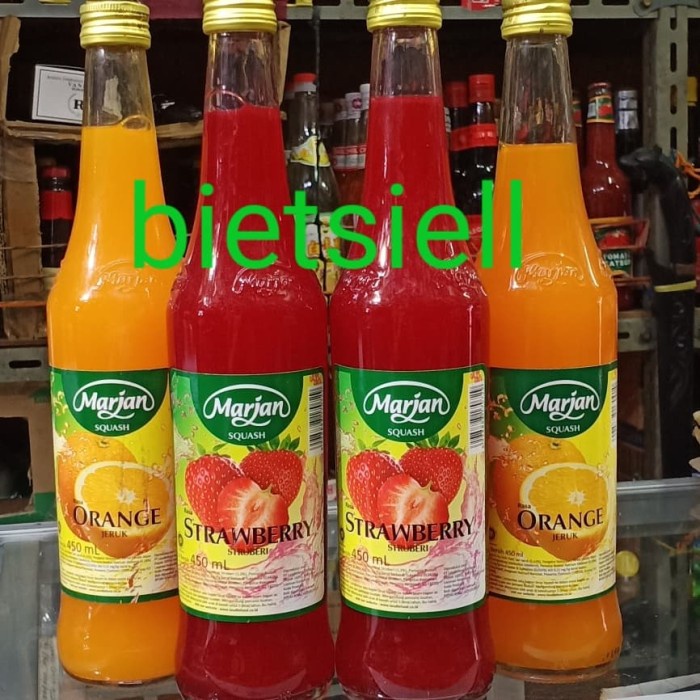 

marjan squash sirup strawberry 450 ml 12 btl/krt gosend/grab