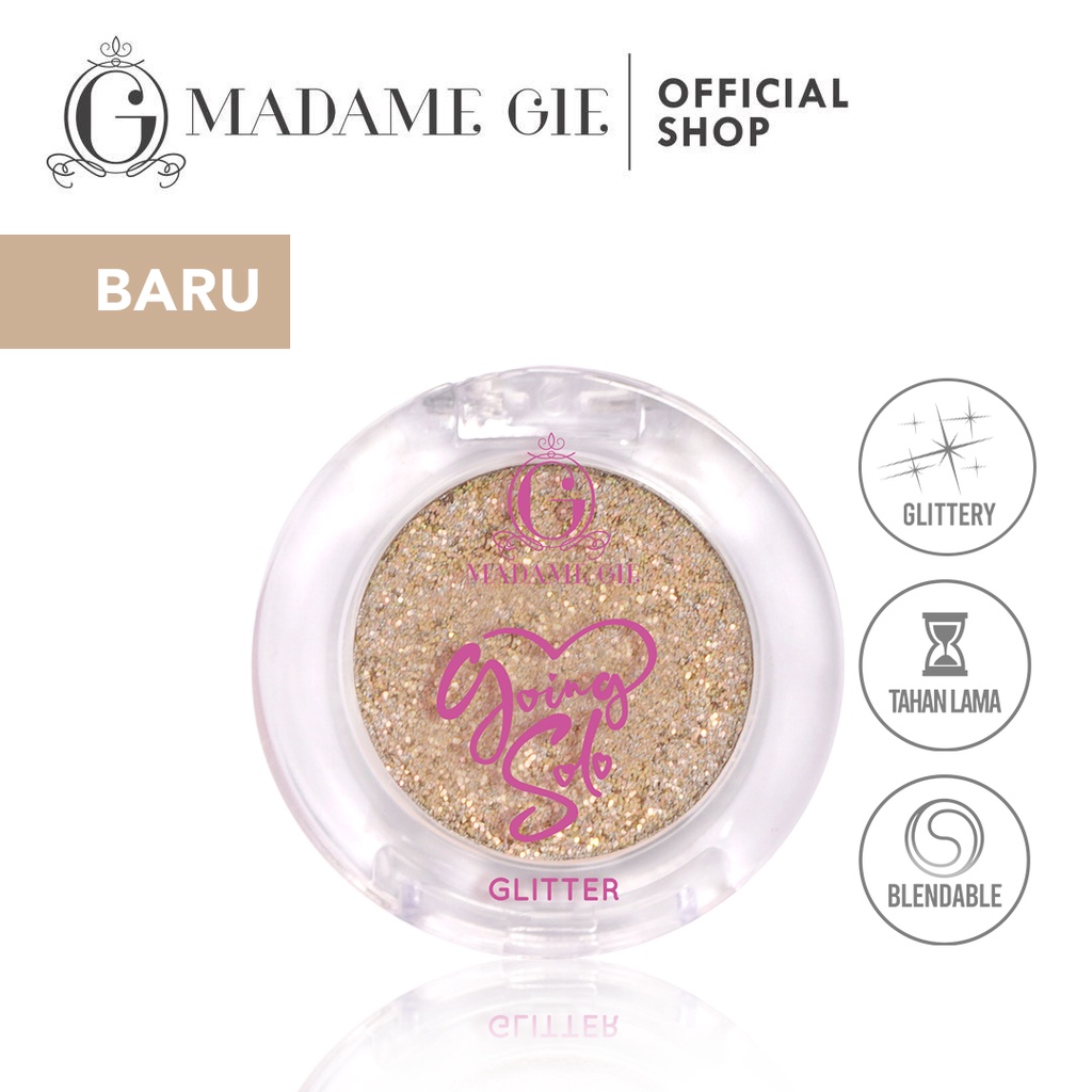 ⭐️ Beauty Expert ⭐️ NUZ - Madame Gie Going Solo Glittery Pressed Eyeshadow MakeUp