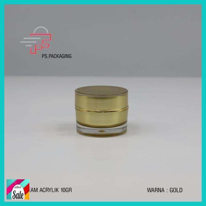 MAKEUPKEMASAN- POT CREAM ACRYLIC 10 GR / POT ACRYLIC 10 GR GOLD -KECANTIKAN.