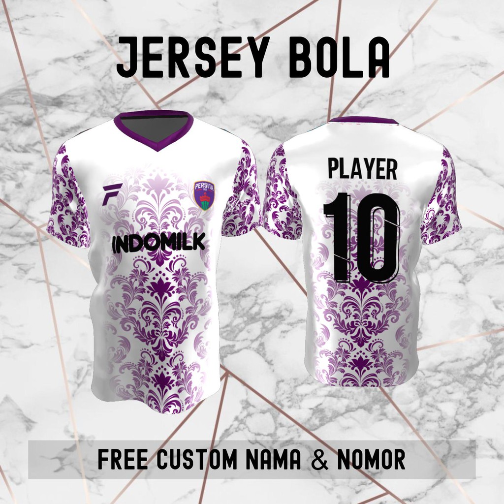 Jersey Batik Persita Tangerang Klub Bola Baju Kaos Custom Nama dan Nomor Punggung - 779