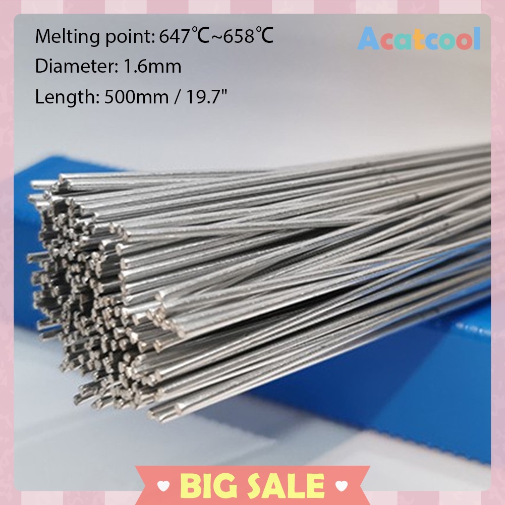 1.6mm Low Temperature Aluminum Welding Rod Wire Bars No Need Solder Powder