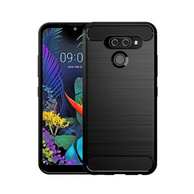 CASE ONE PLUS 5 5T CASING RUGGED SOFTCASE SILICONE CARBON FIBER - HITAM