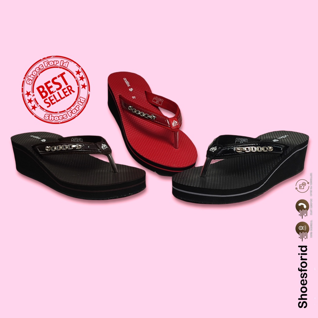 SFH  SANDAL WEDGES WANITA ARDILES AYOMI // AGATHA // FARASYA