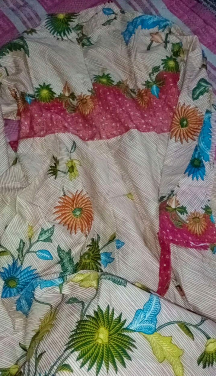 Promo Batik Couple Keluarga Sarimbit Sania Ruffle Batik Ori Ndoro Jowi Motif Ncim