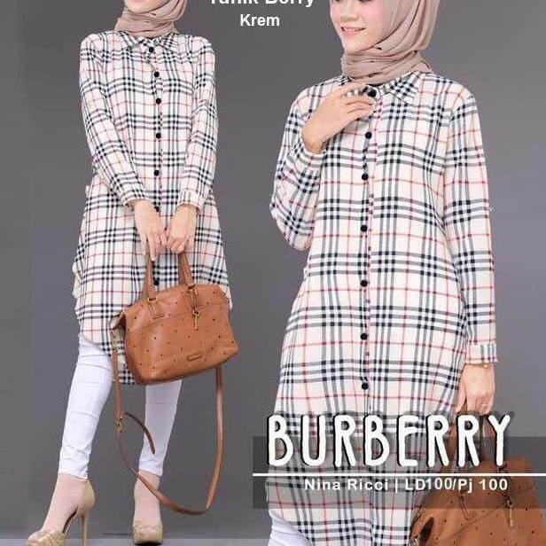 Bagus Dipakai.. PROMO KEMEJA TUNIK kotak wanita TERLARIS terbaru bahan moscrepe JUMBO COD jaminan ba