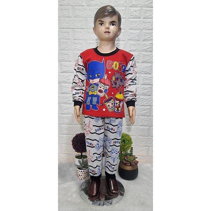 NEW!! SET PP ANAK COWOK 2-4TH MOTIF BOBA BATMAN MJR\SET TIDUR ANAK LAKILAKI KEKINIAN\SETELAN BATMAN 