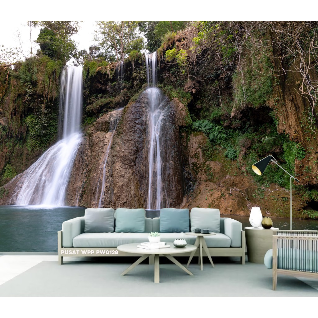 Wallpaper Dinding Ruang Tamu 3D WALLPAPER CUSTOM WALLBANNER DINDING