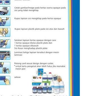 

☈ Kertas PVC Bahan ID Card Instan Coral A4 isi 5 Lembar Merk Coral ←