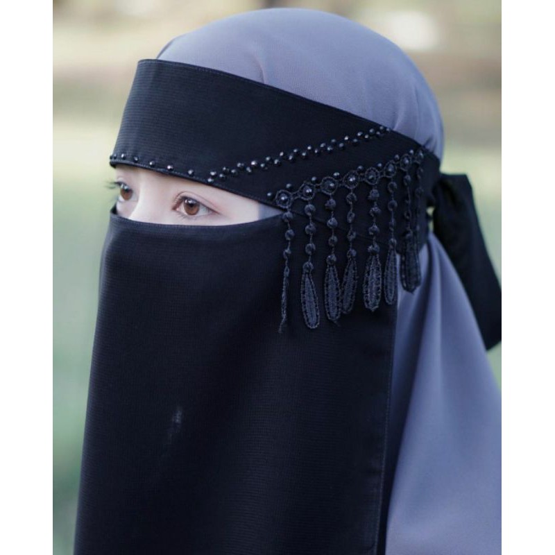 Niqab Bandana Niqab Cadar Niqab Yaman Cadar Bandana Niqob Viral Termurah Niqob CANTIKA