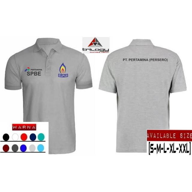 KAOS POLO PERTAMINA (PERSERO) ELPIJI PERTAMINA SPBU ~ ABU MISTY