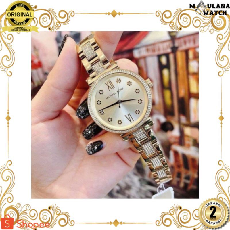 JAM TANGAN PRIA WANITA | RANTAI | KULIT | KARET | MURAH | WANITA MICHAEL KORS MK3881 ORIGINAL