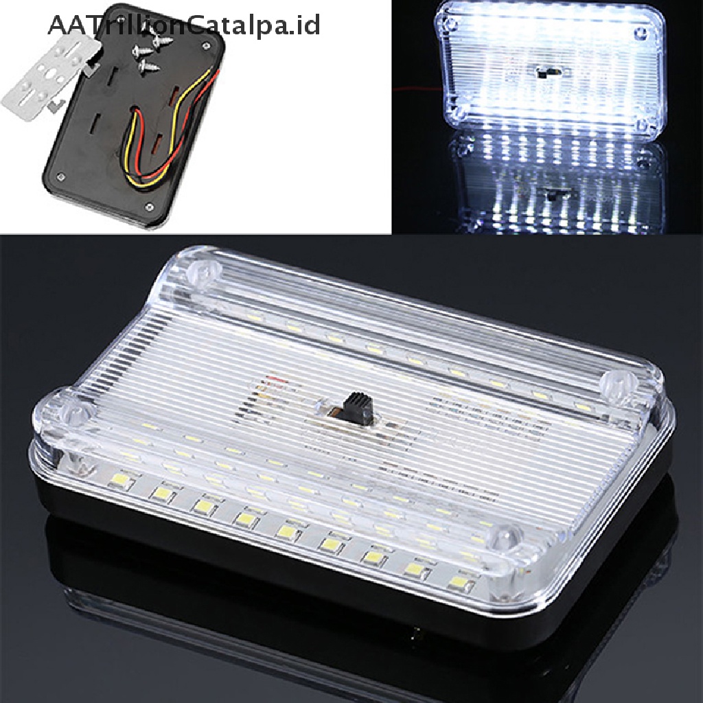 (AATrillionCatalpa) Lampu Baca 36-LED 12V Warna Putih Untuk Interior Mobil