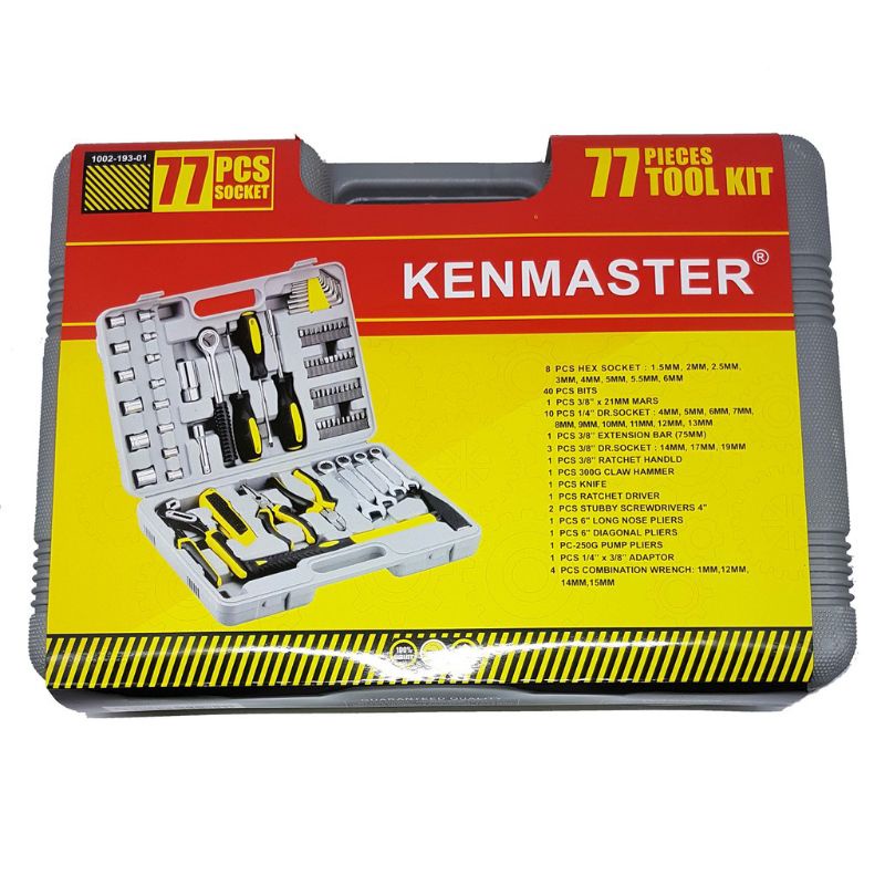 Kenmaster , 110 PCS  ,  77 PCS ,Tool Kit   , Kunci Sok - Socket