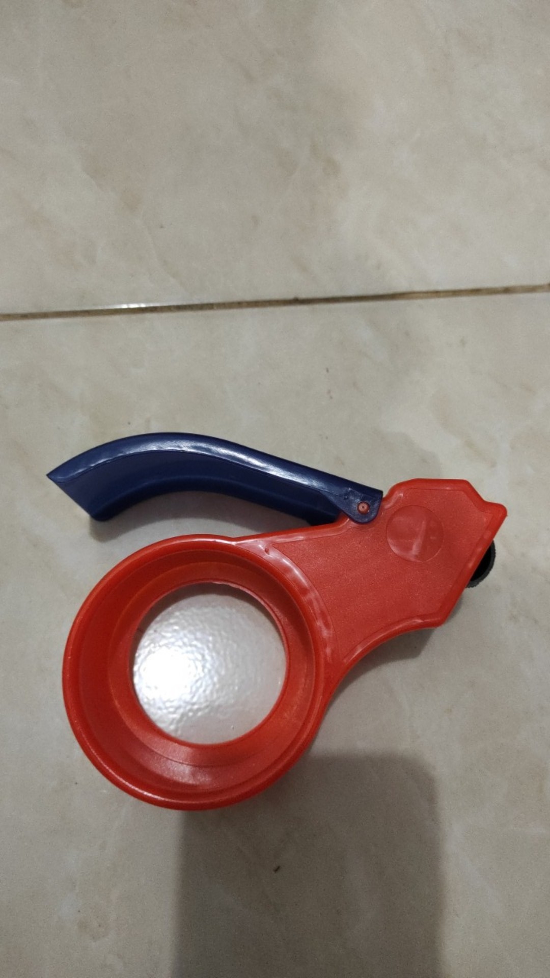 Dispenser Tape Cutter Besi / Pemotong Lakban 2 Tajam Dan Elastis, Promo ! !