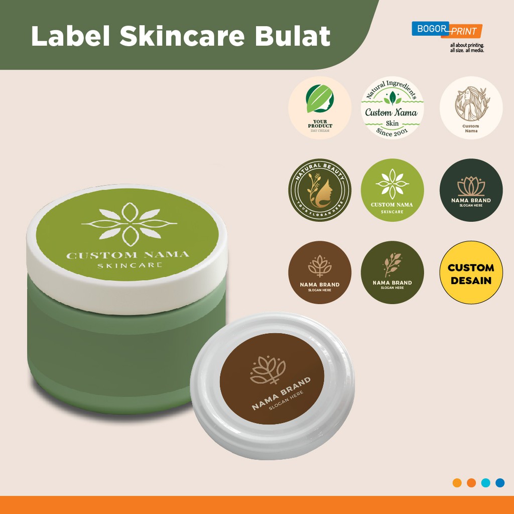

Stiker Label Skincare / Stiker Pot Cream / Stiker Kosmetik / Kromo / Murah !