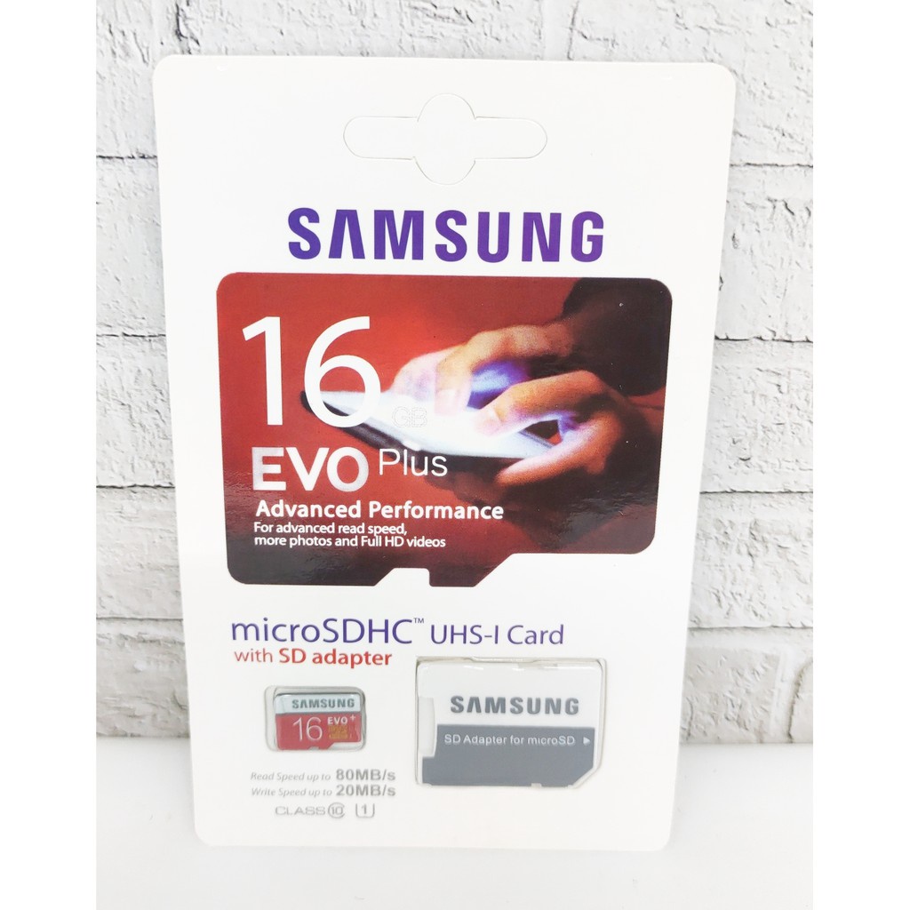 Memory Samsung Evo + Adaptor 2 / 4 / 8 / 16 / 32 / 64gb / MMC / Mirco SD