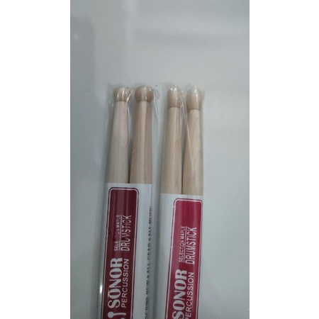 10 pasang stick drum kayu maple