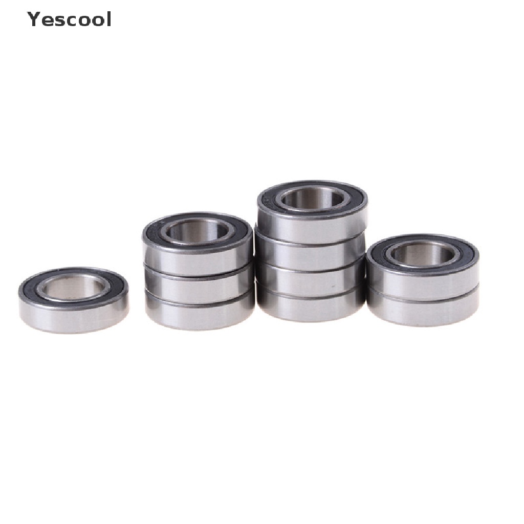 Yescool 10pcs 6902-2RS Bearing 15x28 X 7mm Metrik Tipis 6902RS