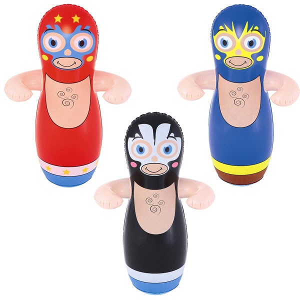 Bop Bag Wreastler, Mainan angin motif pegulat lucu