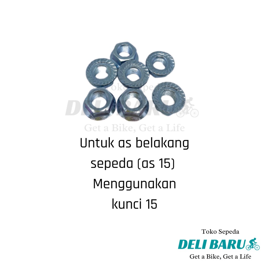 Mur as belakang ukuran 15 sepeda