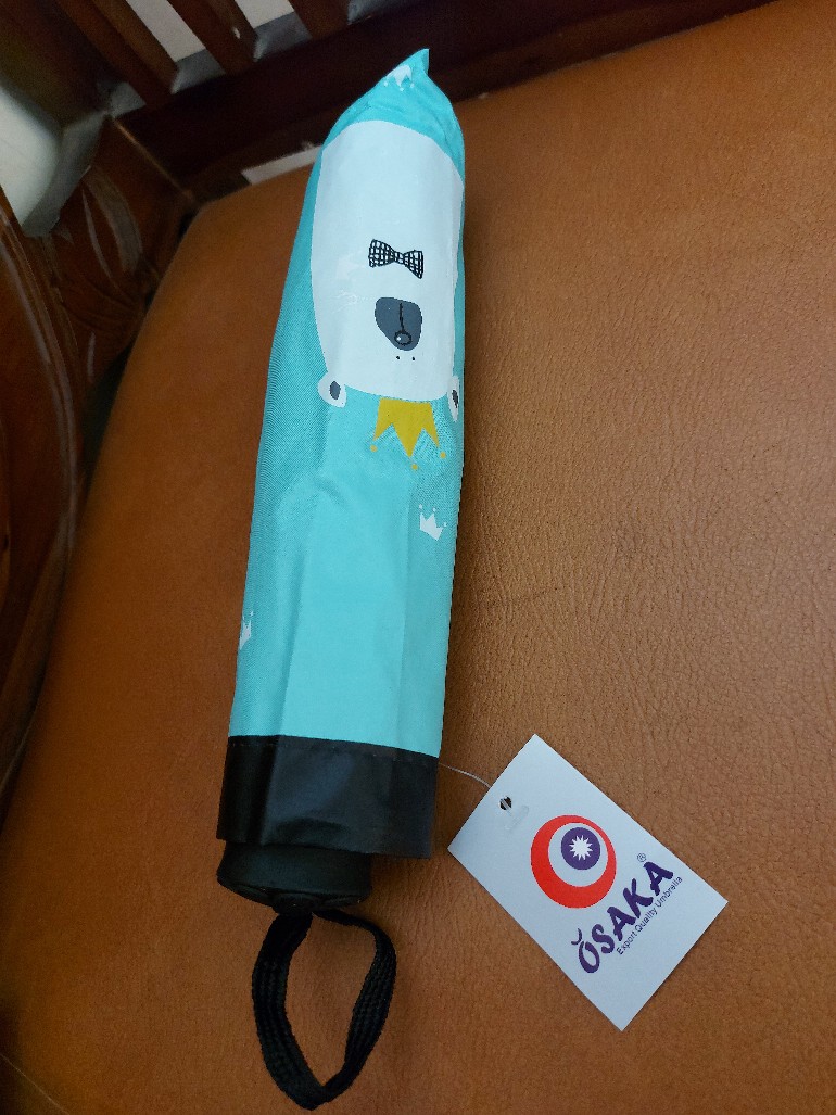 Payung Lipat 4 Fancy Karakter Bear King Anti Uv Merk Osaka Bw-109
