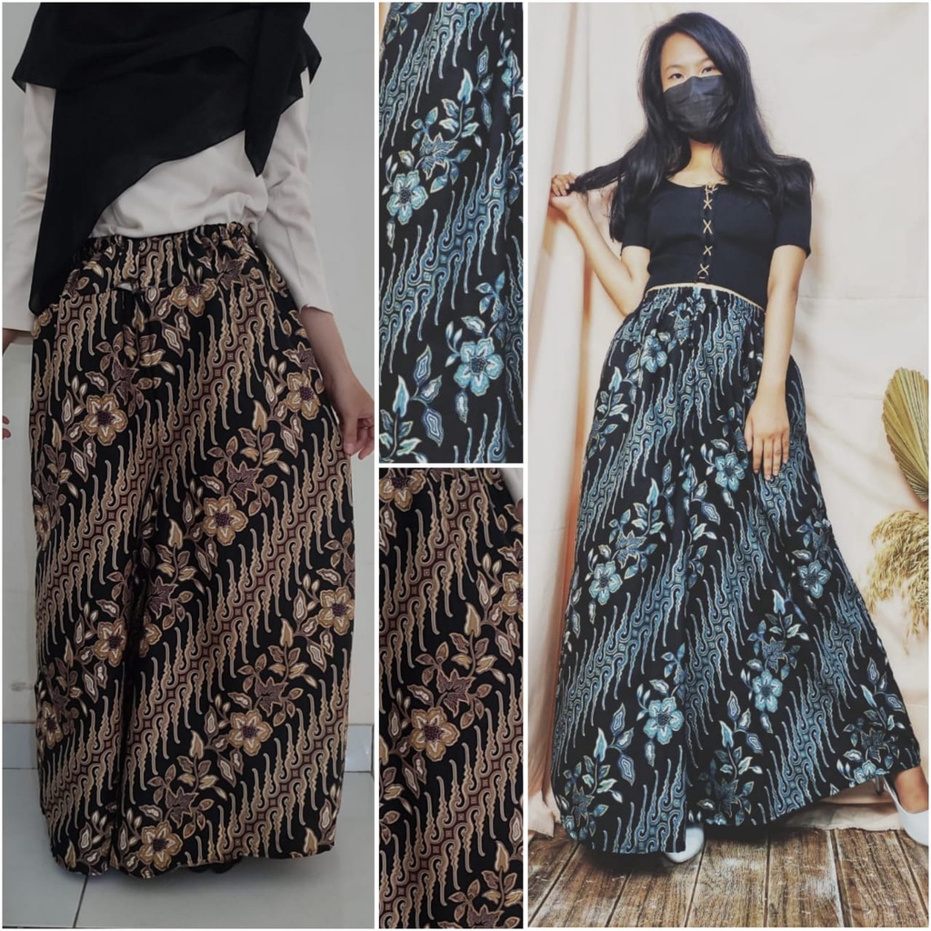 Celana Panjang Sekar Kulot Jumbo Batik Wanita