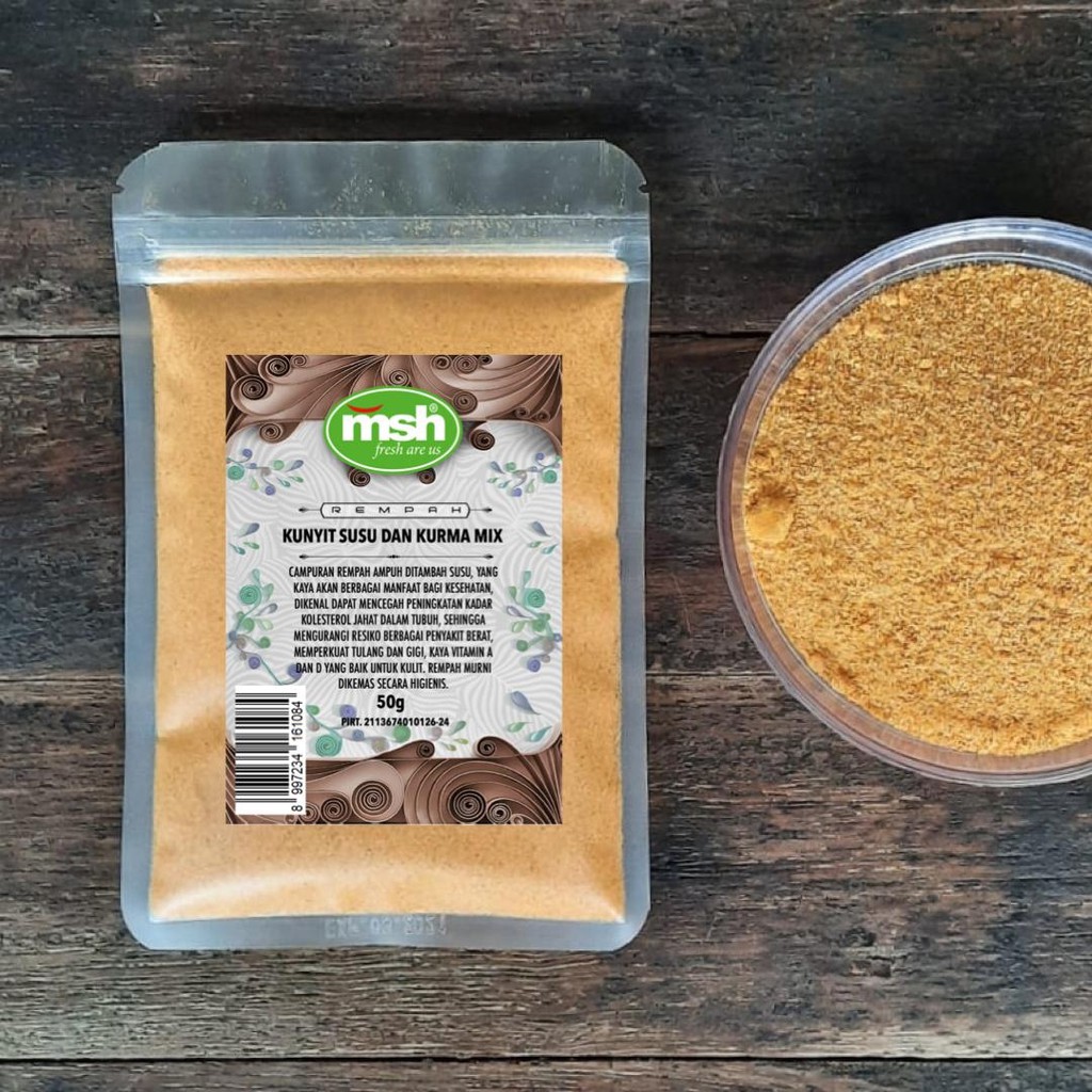 

Premium MSH Kunyit Susu dan Kurma Mix 50 g