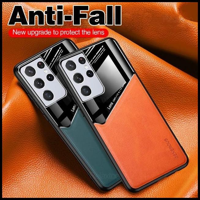 Casing Samsung S21 S21 Plus S21 Ultra Case Premium Plexiglass Leather